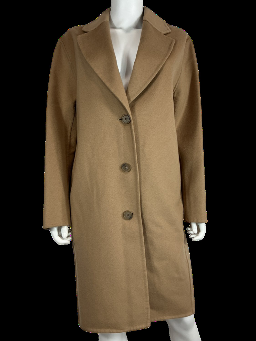 Wilfred Classic Tan Wool Cashmere Coat Size S